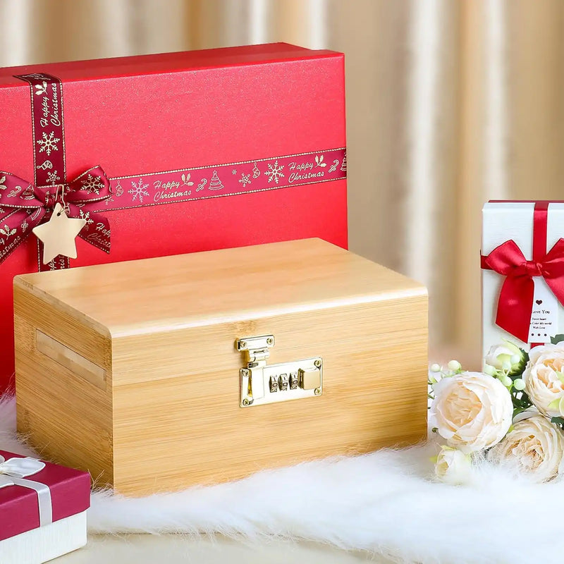 OZCHIN Bamboo Stash Box with Kits(Brown)