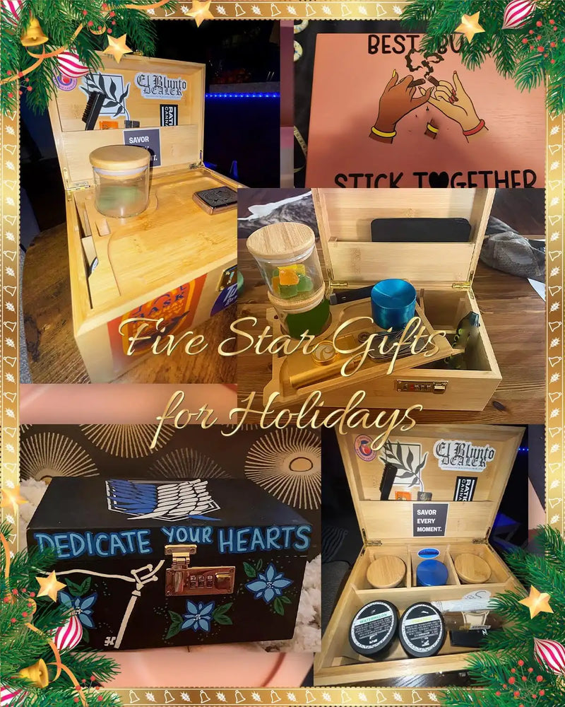 OZCHIN Bamboo Stash Box reviews(Brown)