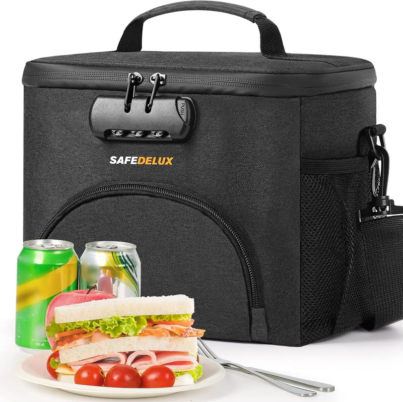 SafeDelux Insulated Lunch Bag(Black)