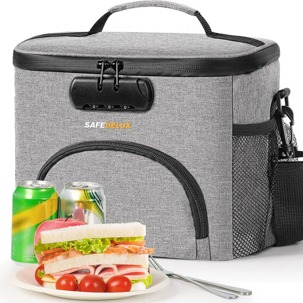 SafeDelux Insulated Lunch Bag(Gray)