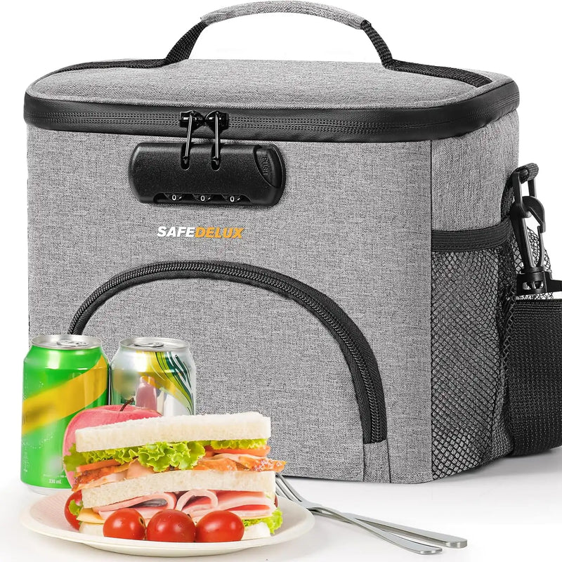 SafeDelux Insulated Lunch Bag(Gray)