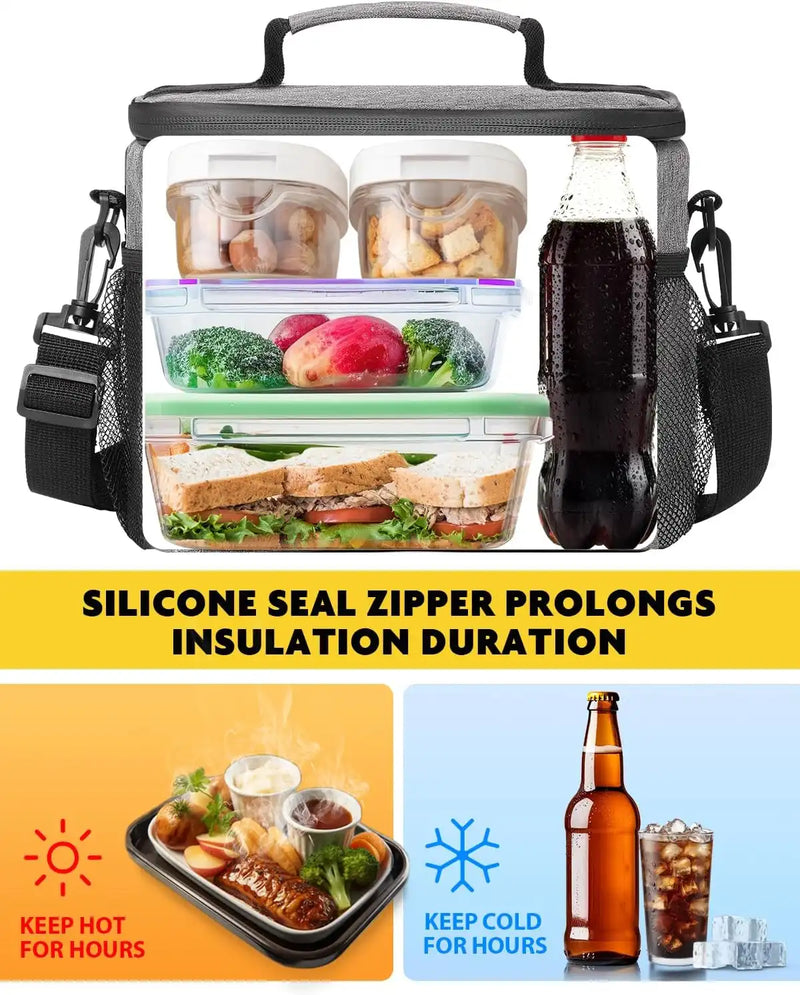 SafeDelux Insulated Lunch Bag(Gray)