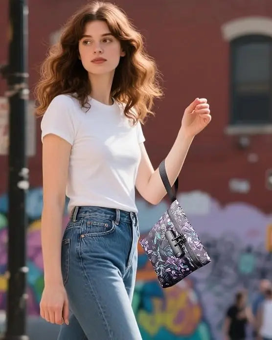 SafeDelux Smell Proof Bag with Combination Lock(Purple)