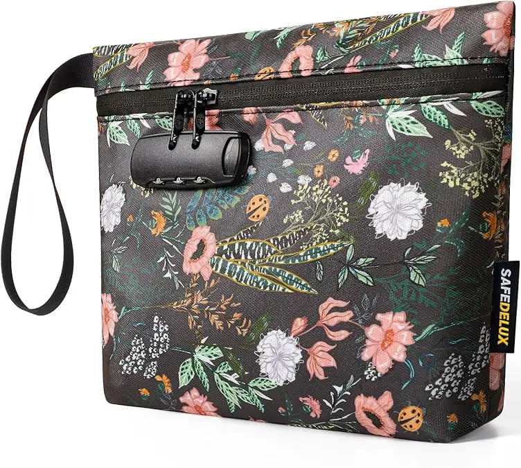 SafeDelux Smell Proof Bag with Combination Lock(Green)