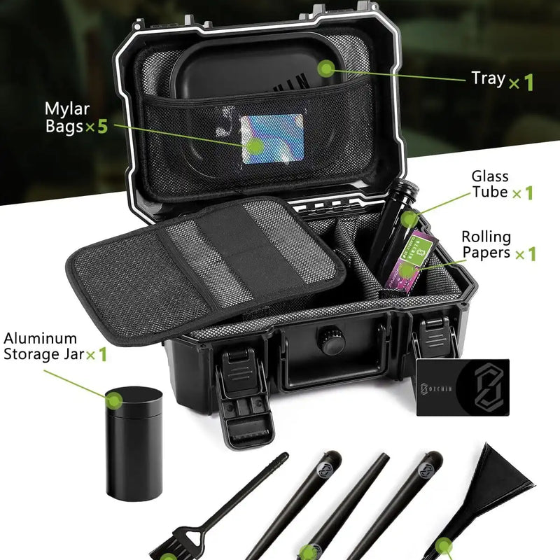 OZCHIN Resistant Stash Case with Kits