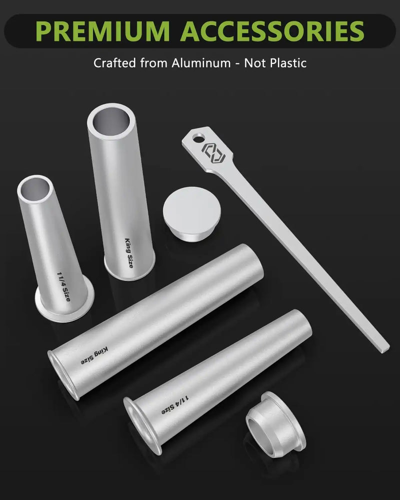 OZCHIN Large Bamboo Box with Foldable Tray(Black)