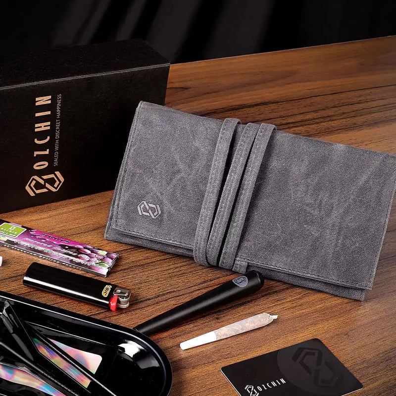 OZCHIN Foldable Waxed Canvas Pocket Bag