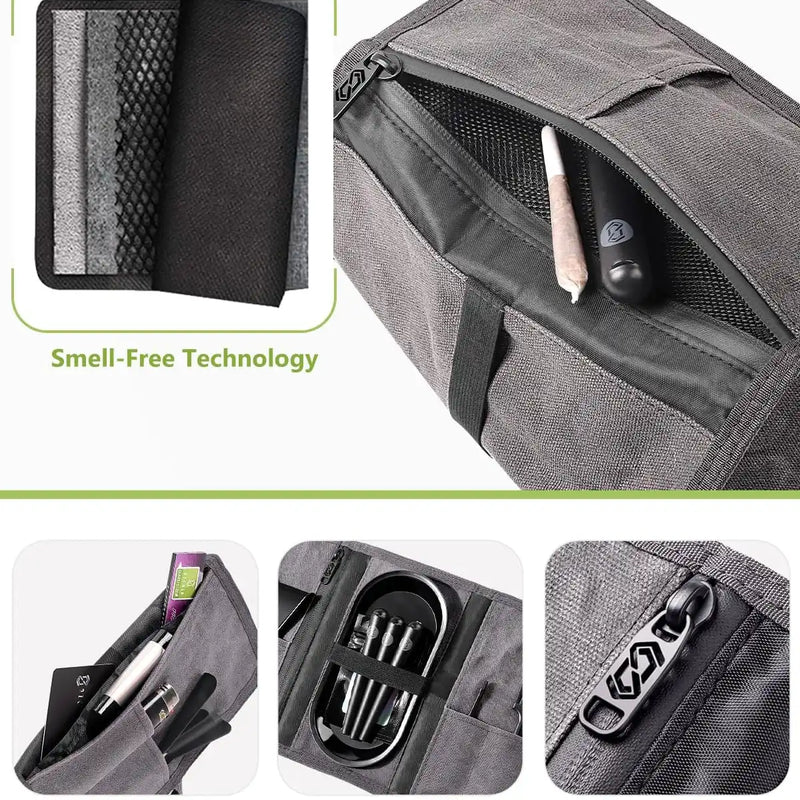 OZCHIN Foldable Waxed Canvas Pocket Bag