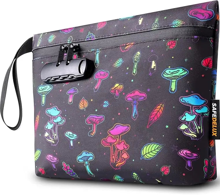 SafeDelux Smell Proof Bag with Combination Lock(Mixed Colors)