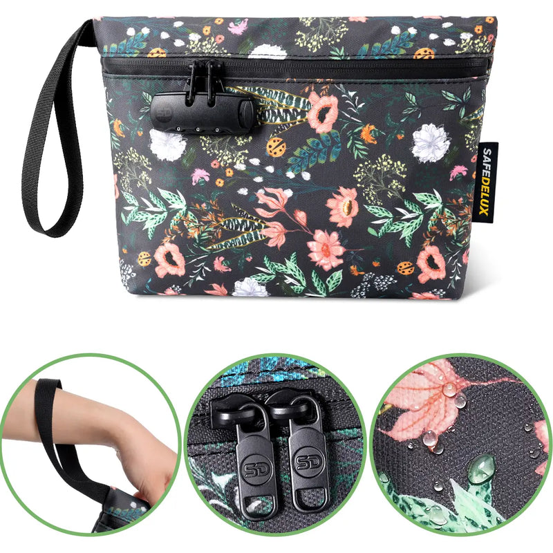 SafeDelux Vireon | Lockable Smell Proof Bag Kits | Green Flower