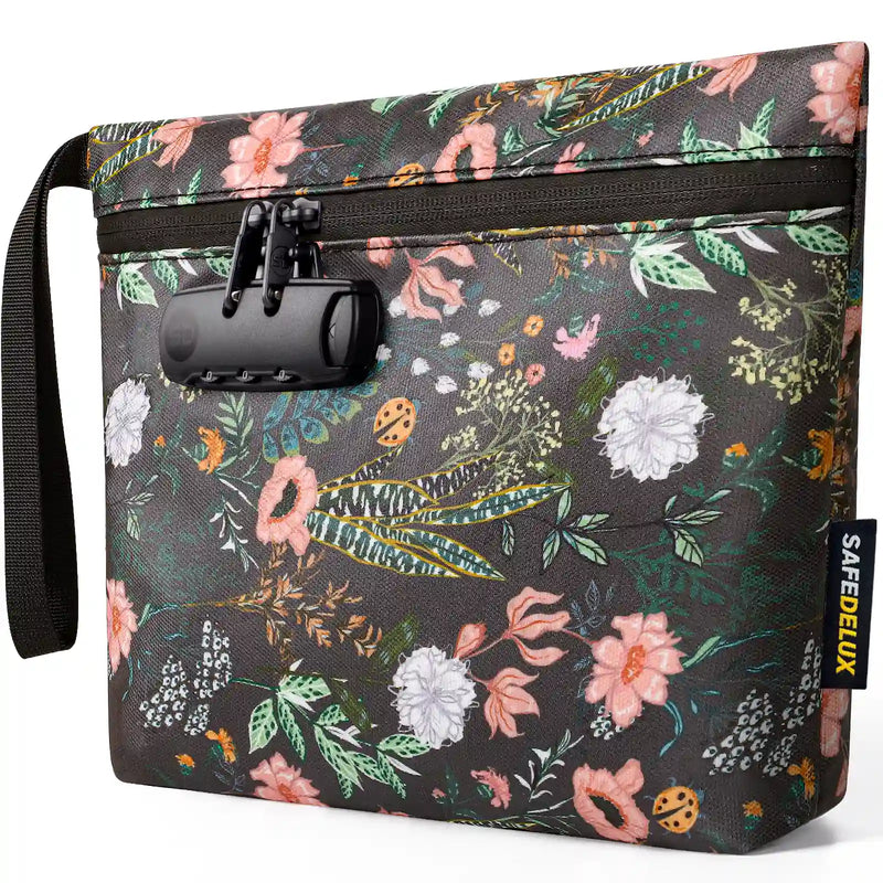 SafeDelux Vireon | Lockable Smell Proof Bag Kits | Green Flower