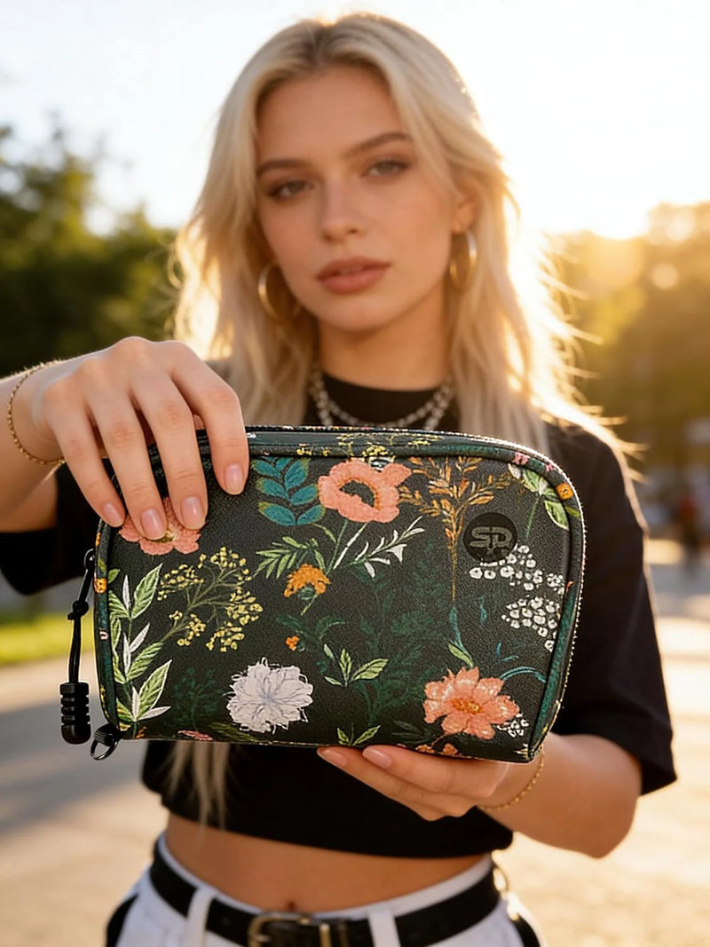 SafeDelux | Smell Proof PU Hand Bag 6.7x4.7 in | Green2