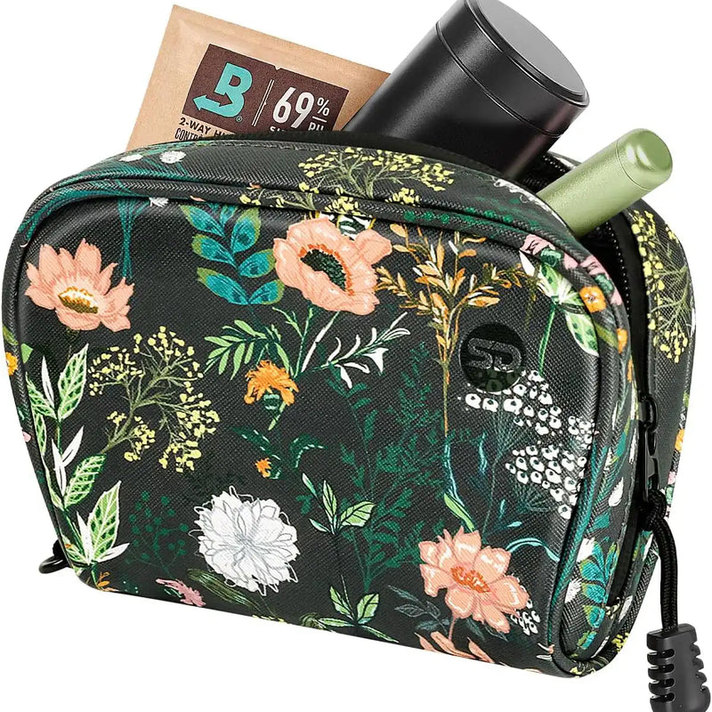 SafeDelux | Smell Proof PU Hand Bag 6.7x4.7 in | Green2