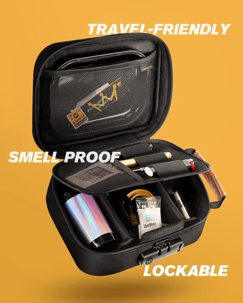 SafeDelux Lockable Smell Proof Bag Spectra Series 4x7x9.5