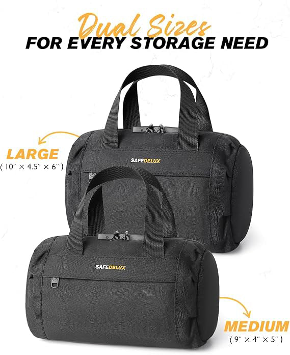 SafeDelux | Smell Proof Hand Bag | Black