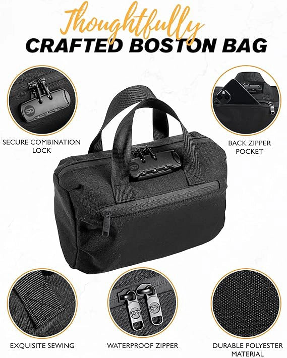 SafeDelux | Smell Proof Hand Bag | Black