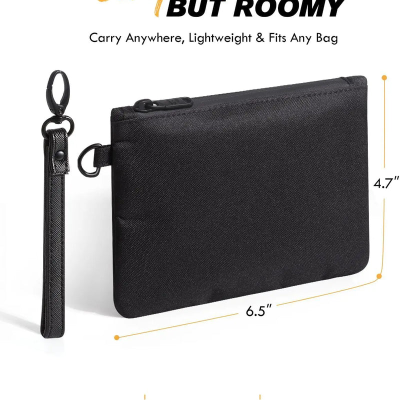 OZCHIN Kairo | Smell Proof Pouch 6x4 in(Black-B)size details