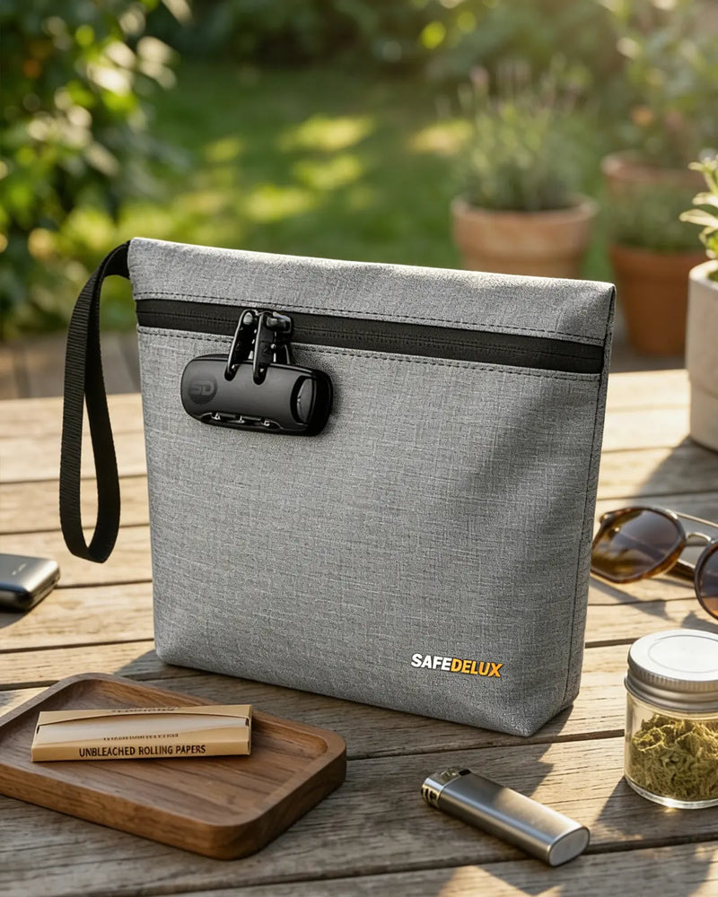 SafeDelux Vireon | Lockable Smell Proof Bag Kits | Grey