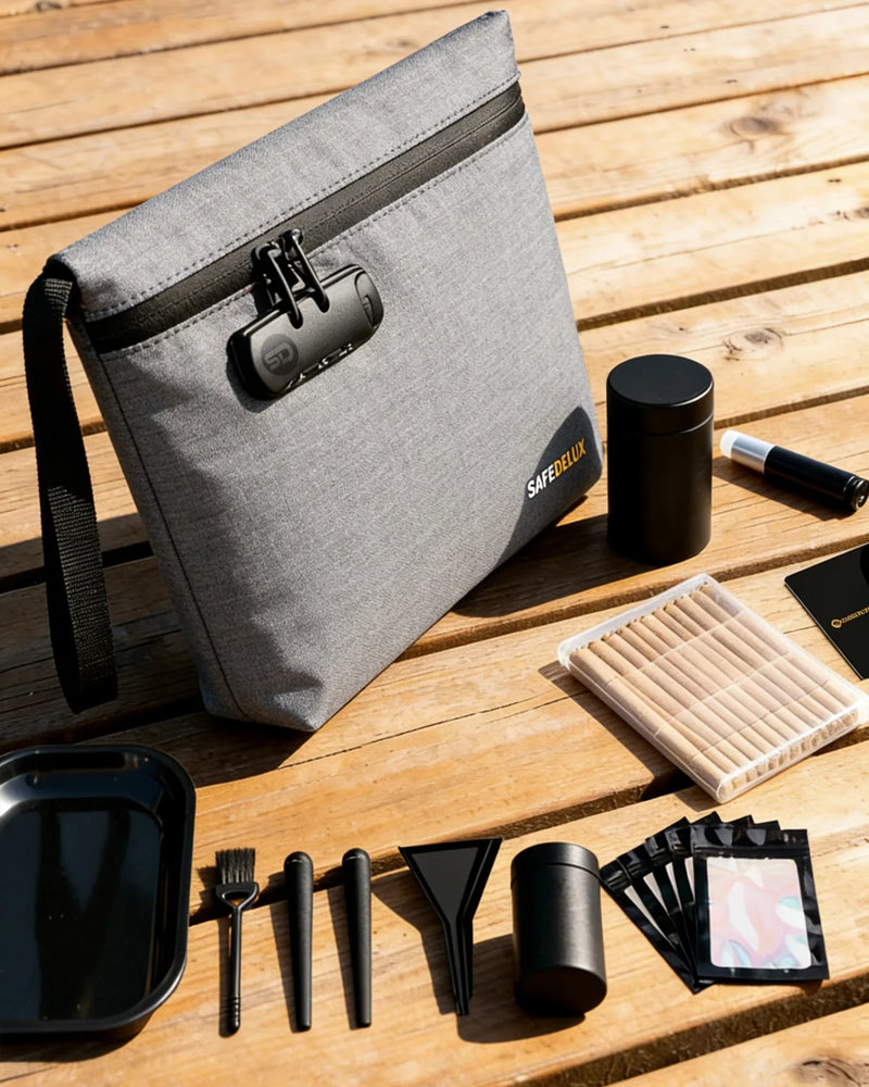 SafeDelux Vireon | Lockable Smell Proof Bag Kits | Grey