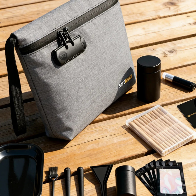 SafeDelux Vireon | Lockable Smell Proof Bag Kits | Grey