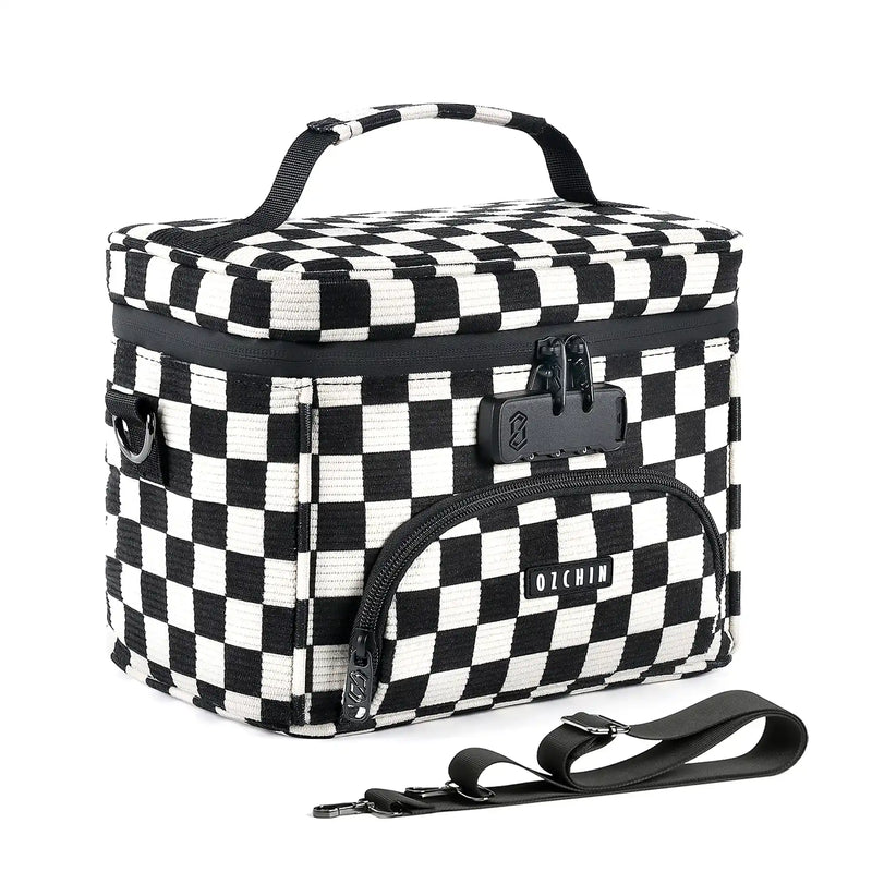 OZCHIN Vecran | Smell Proof Cross Body Bag 6x6.5x10 in (checker)
