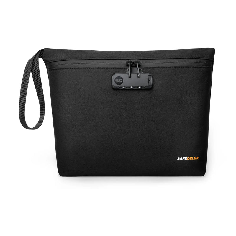 SafeDelux Vireon | Lockable Stink Proof Bag | Black