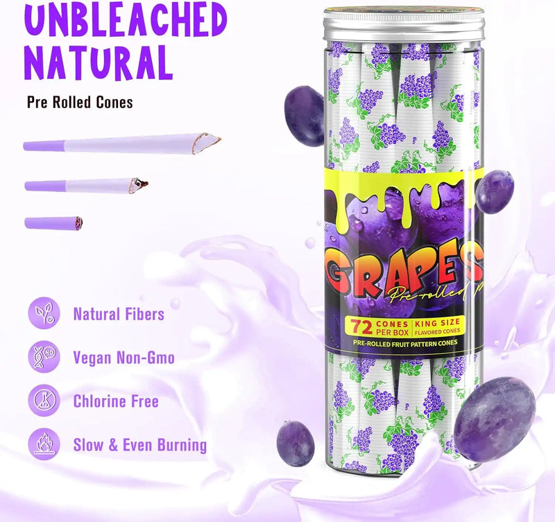 SafeDelux Grape Flavored Rolling Papers