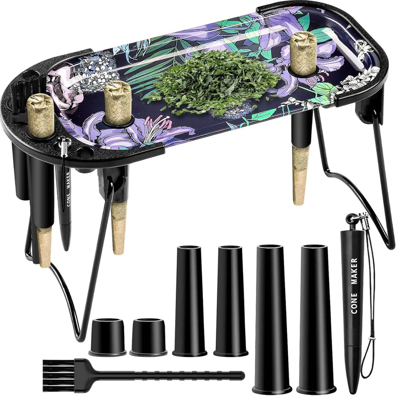 SafeDelux Metal Rolling Tray (Purple)