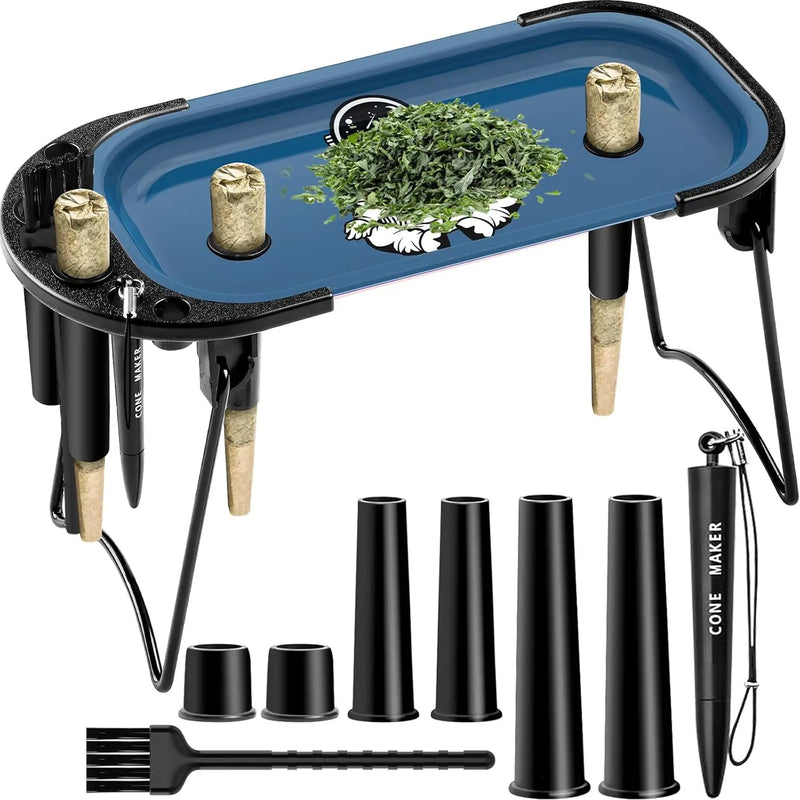 SafeDelux Metal Rolling Tray (Blue)