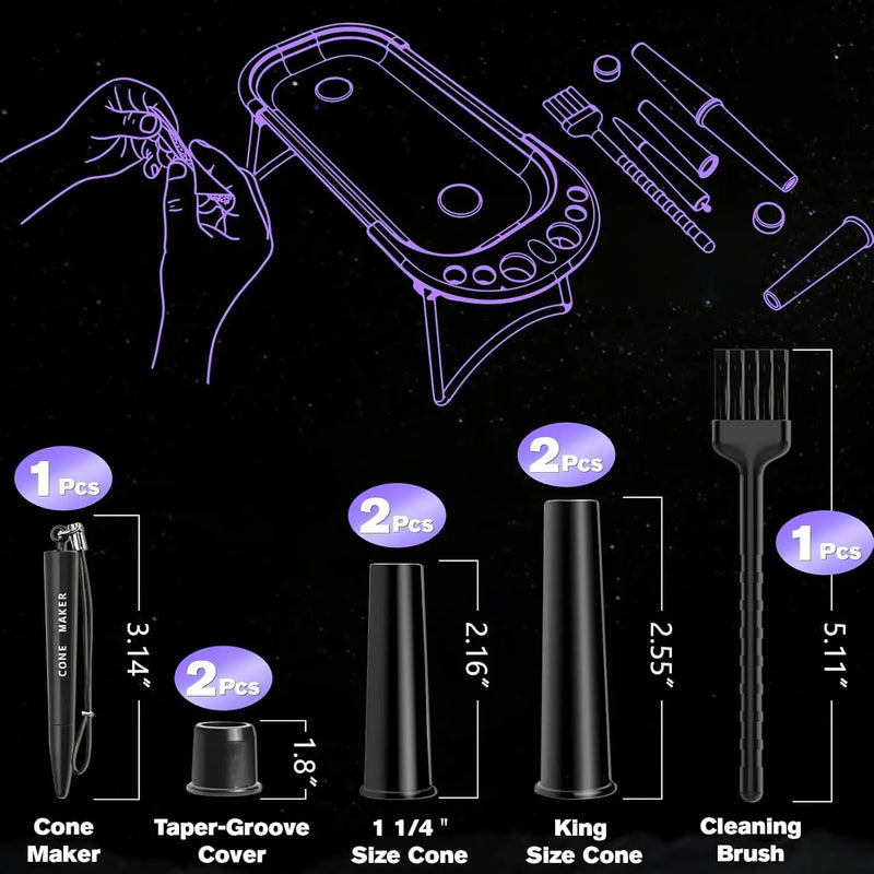SafeDelux Metal Rolling Tray (Mushroom)