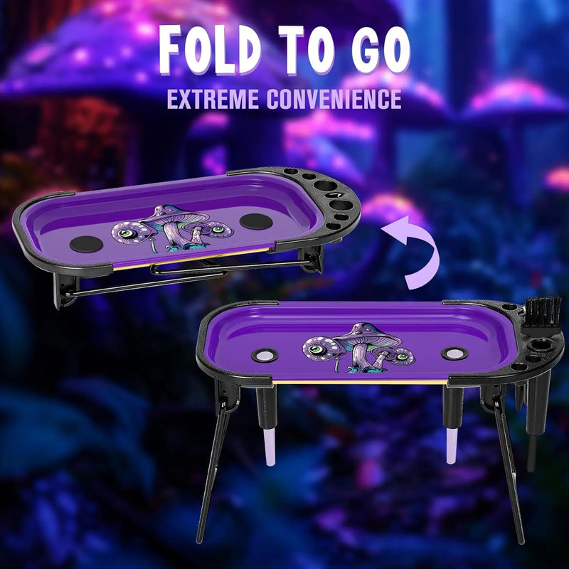 SafeDelux Metal Rolling Tray (Mushroom)