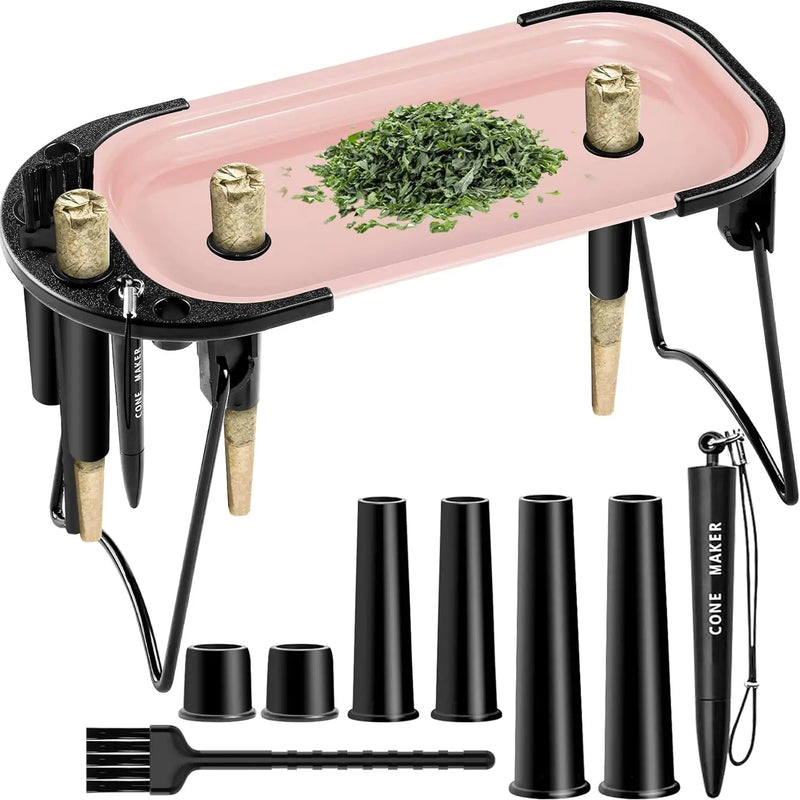 SafeDelux Metal Rolling Tray (Pink)