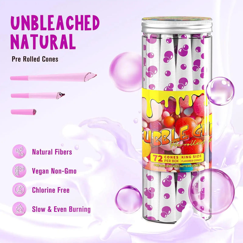 SafeDelux Bubble gum Flavored Rolling Papers