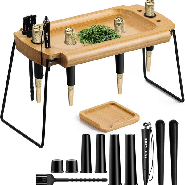 4 Holes Foldable Rolling Tray Kits | SafeDelux