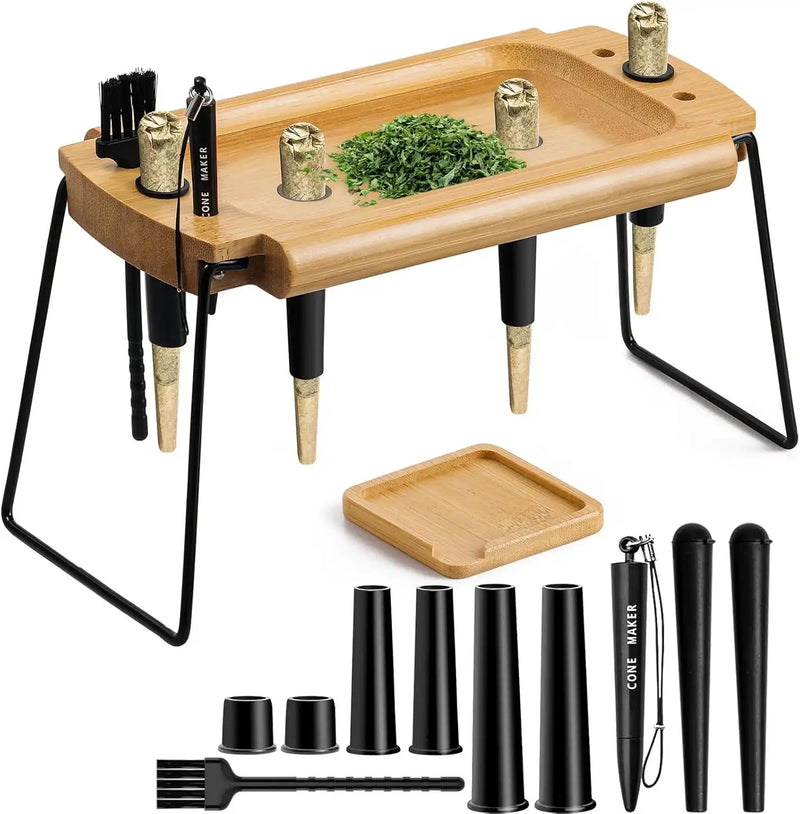 4 Holes Foldable Rolling Tray Kits | SafeDelux