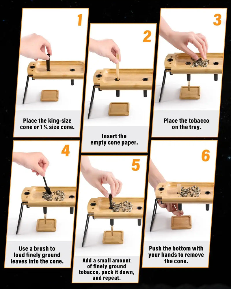 4 Holes Foldable Rolling Tray Kits | SafeDelux