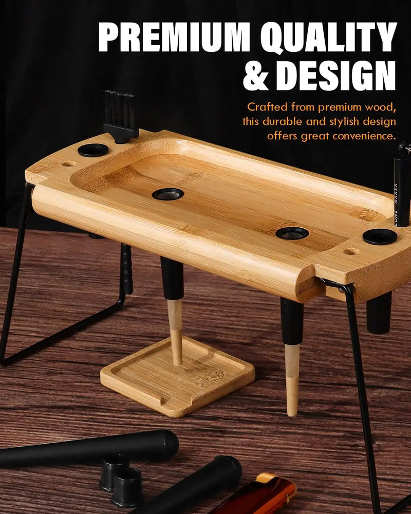 4 Holes Foldable Rolling Tray Kits | SafeDelux