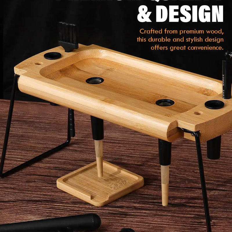 4 Holes Foldable Rolling Tray Kits | SafeDelux