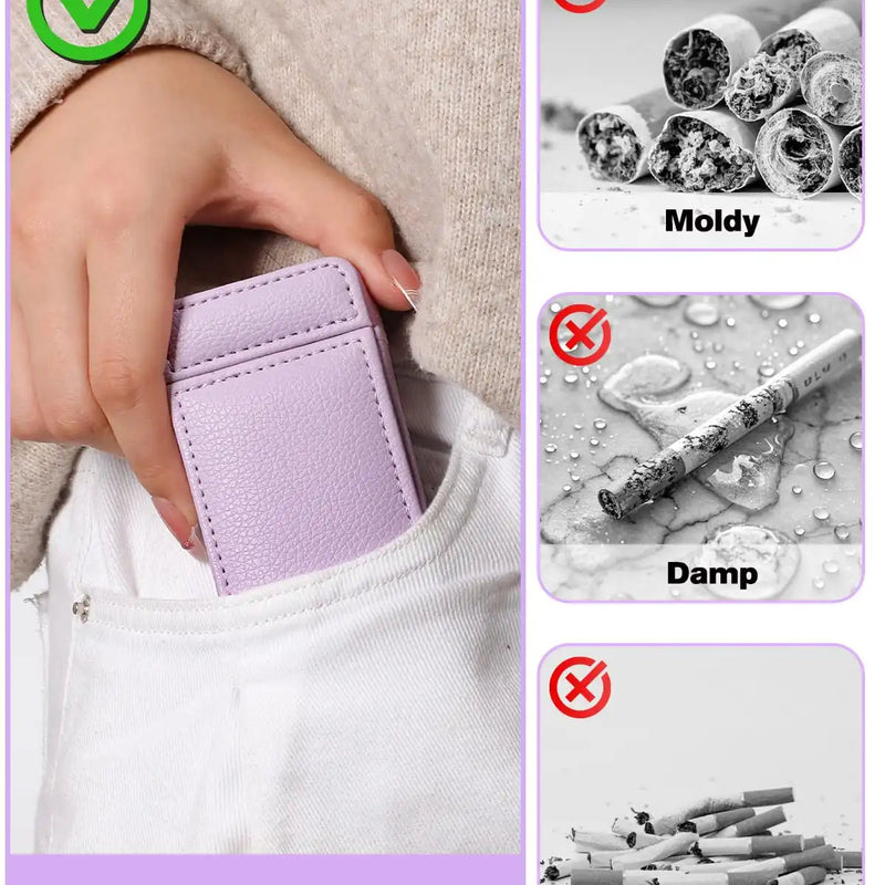 OZCHIN PU Outer Holder Case With kits(Purple)