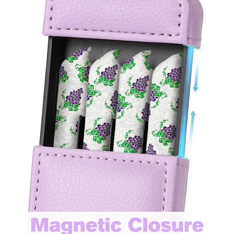 OZCHIN PU Outer Holder Case With kits(Purple)