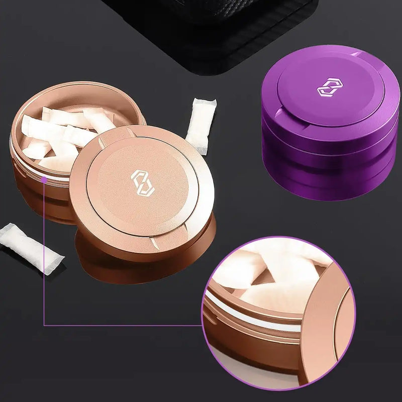 OZCHIN 2 Layers Aluminum Container(Purple&gold)