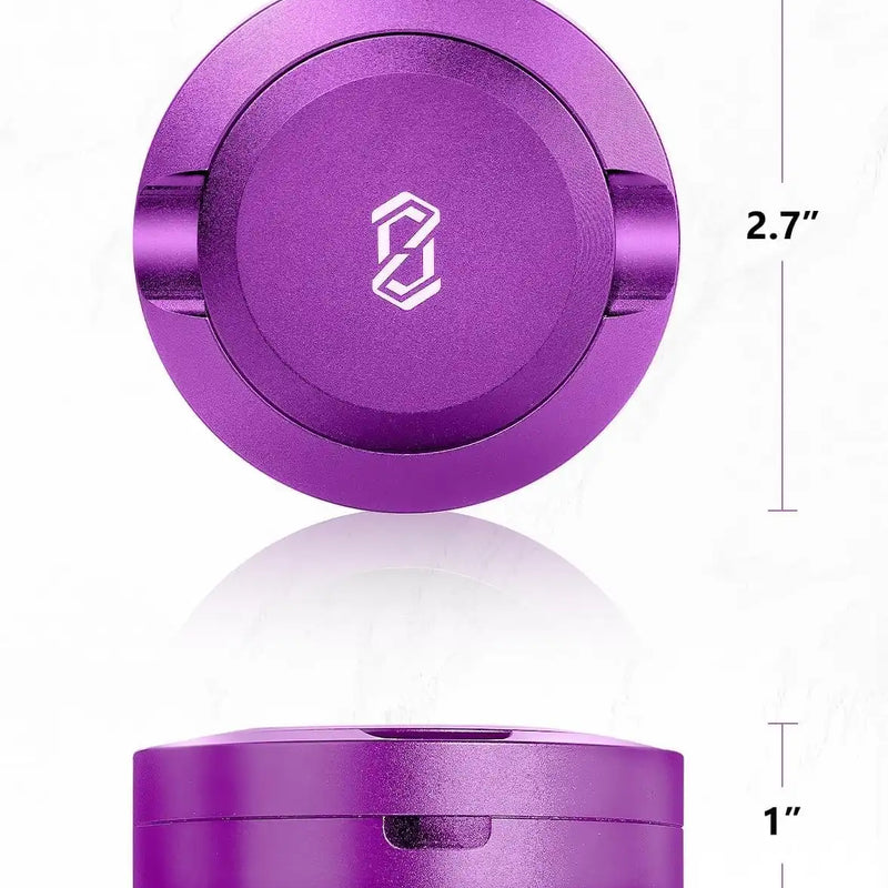 OZCHIN 2 Layers Aluminum Container(Purple&gold)