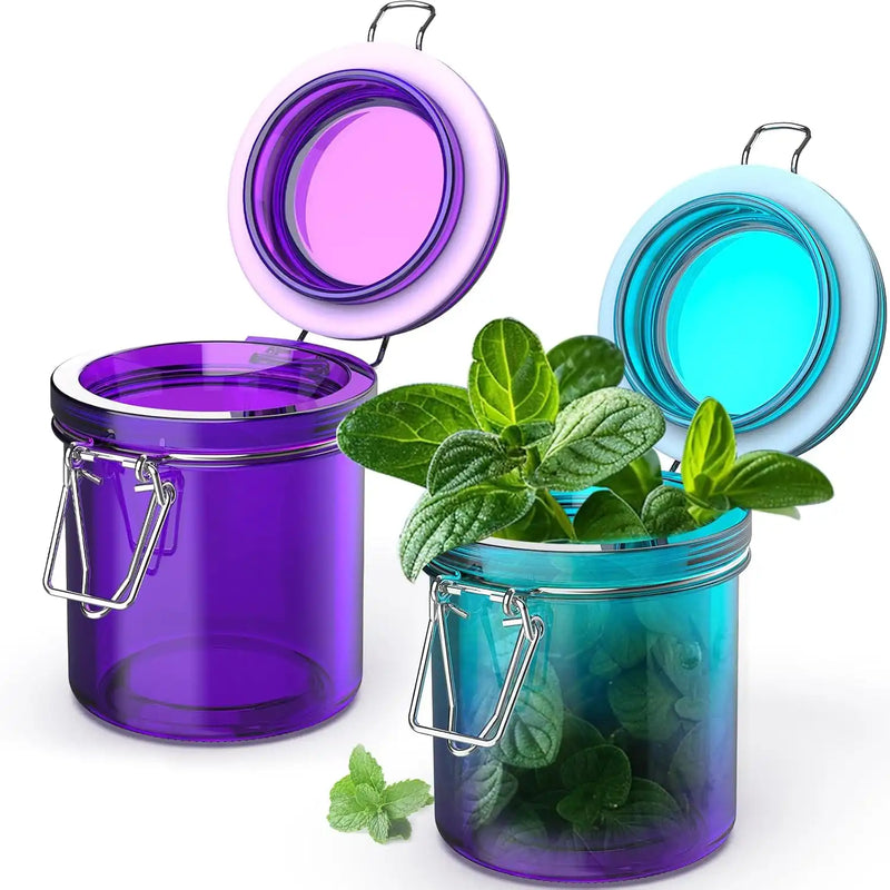 SafeDelux Airtight Glass Jar(Solid Colors&Gradients)