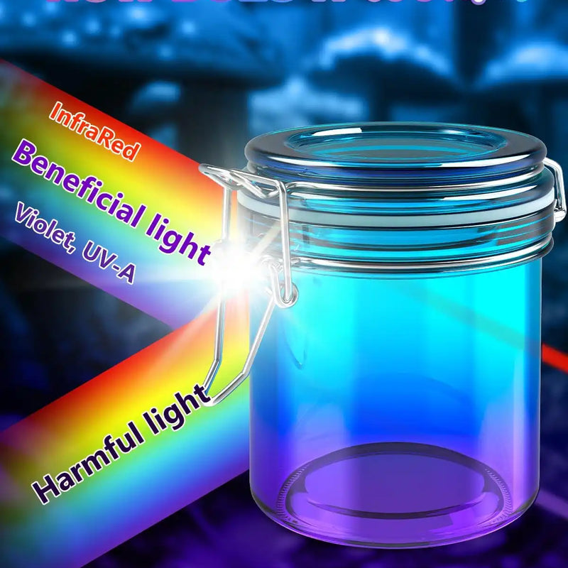 SafeDelux Airtight Glass Jar(Solid Colors&Gradients)
