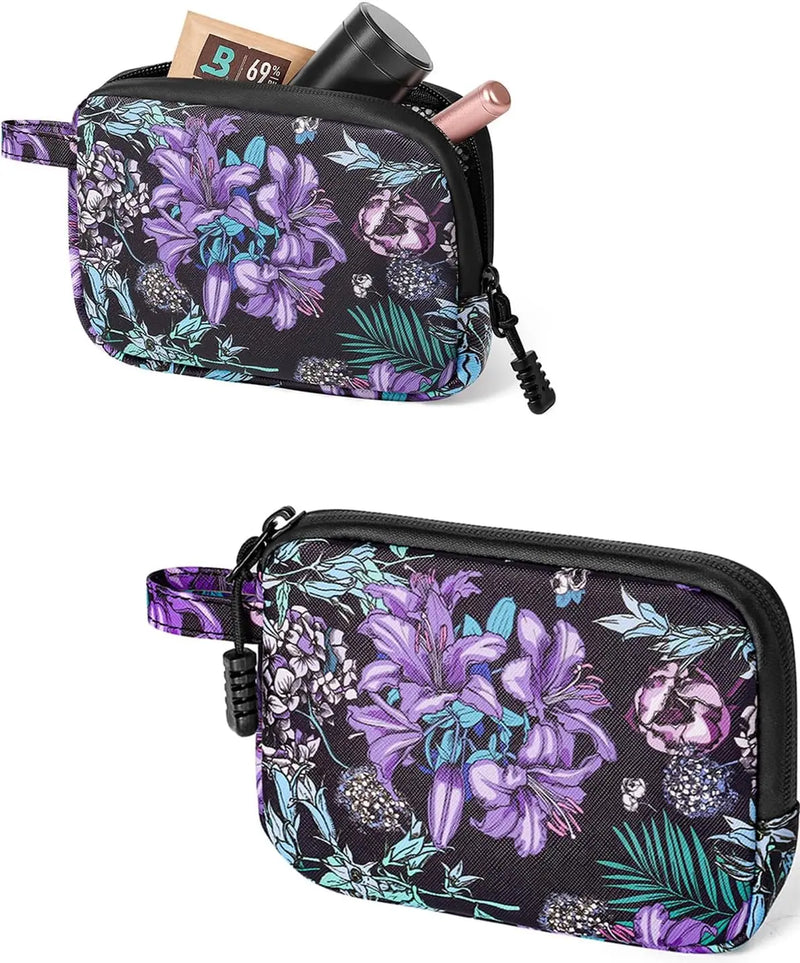 SafeDelux Odorless Bag with Activated Carbon Fiber Liner (Purple)