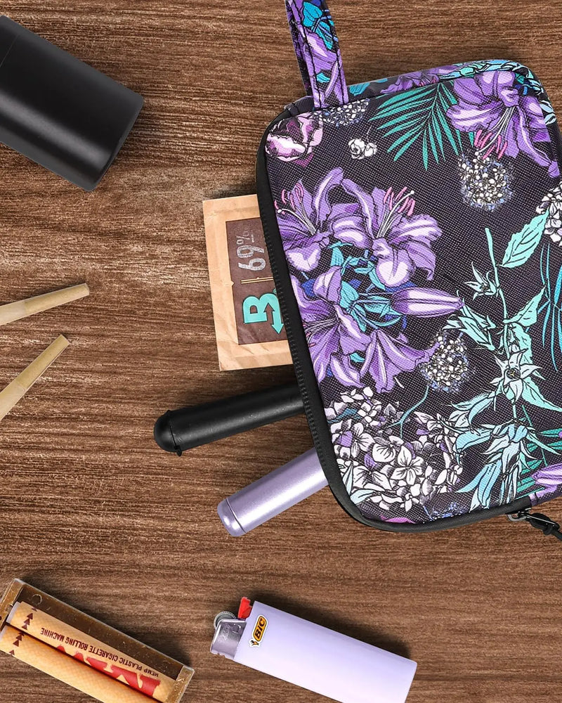 SafeDelux Odorless Bag with Activated Carbon Fiber Liner (Purple)