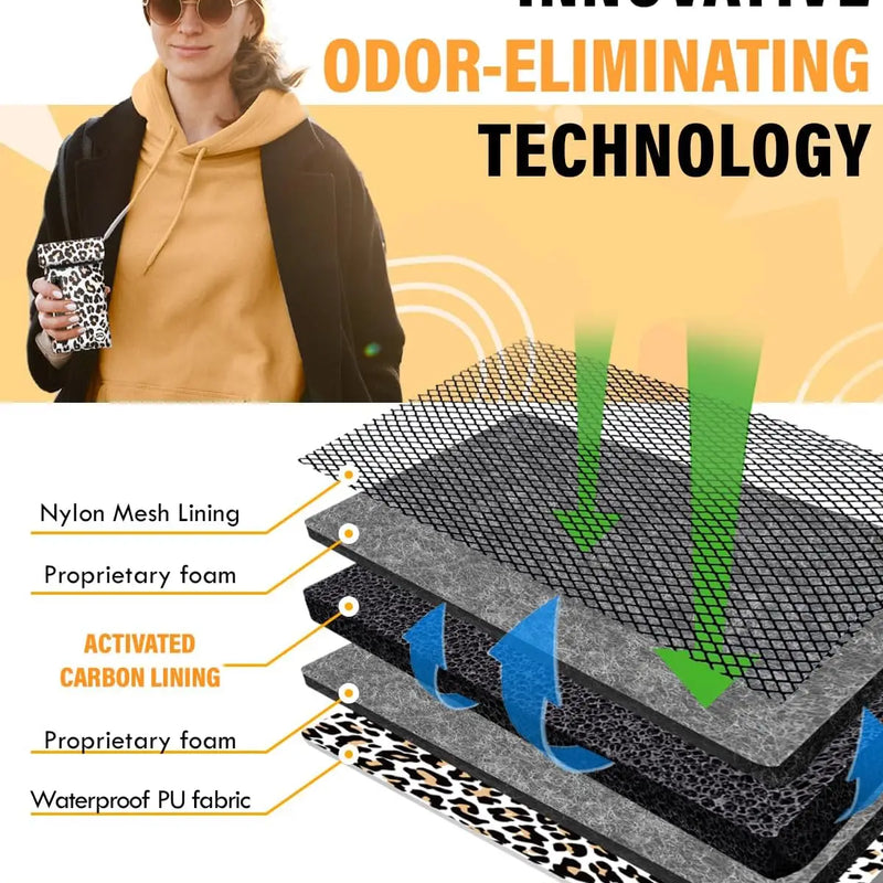 SafeDelux Odorless Bag with Activated Carbon Fiber Liner (Grenn)