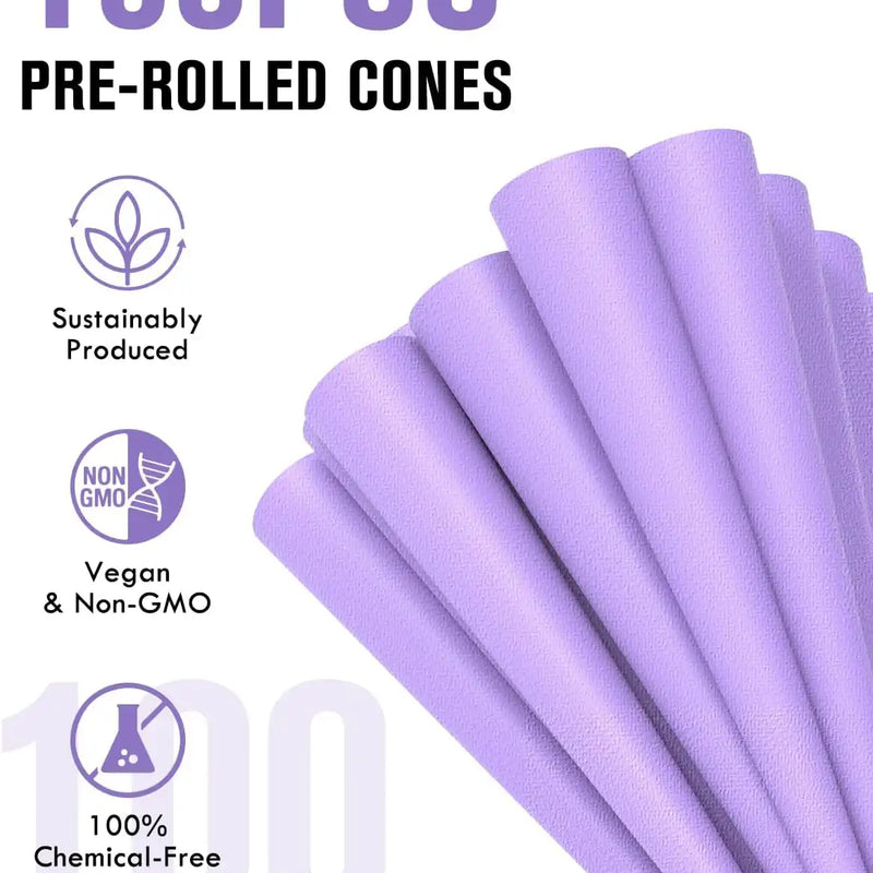 SafeDelux Cones Rolling Paper 100 Pack(Pink)