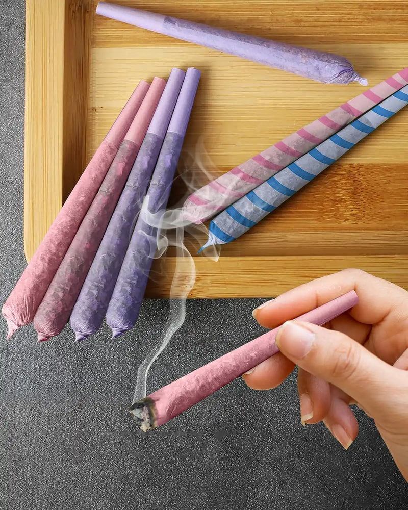 SafeDelux Cones Rolling Paper 100 Pack(Blue-Stripes)