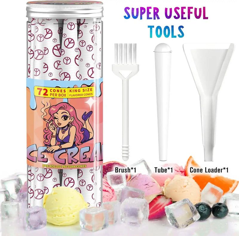 SafeDelux Ice Cream Flavored Rolling Papers